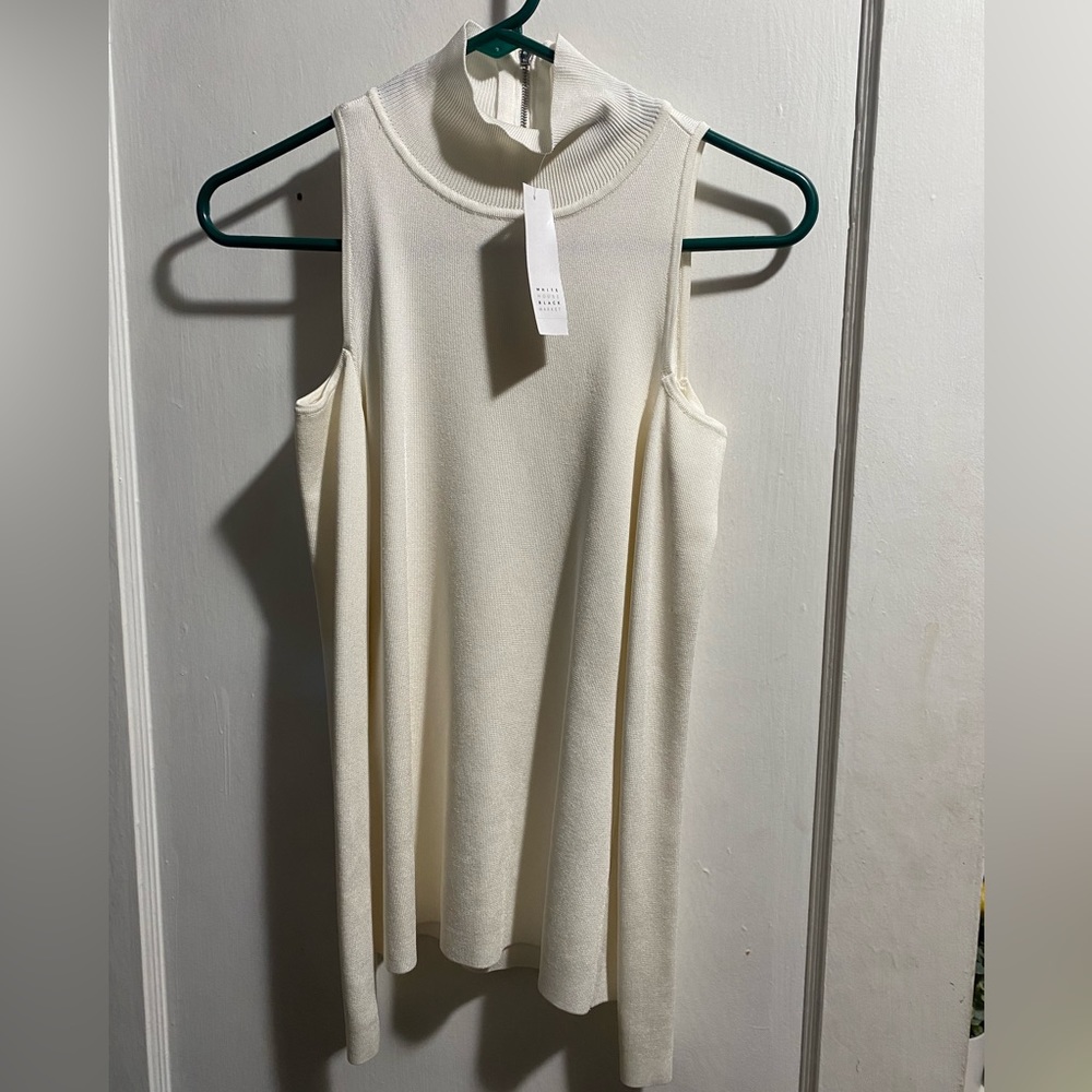 NWT WHBM Cold Shoulder Sweater
